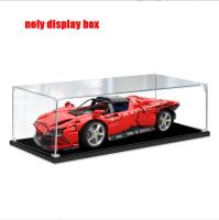 ☬ 2022 Acrylic Display Box for 42143 Ferraried SP3 Dustproof Clear Display Case Model Storage box (Toy Bricks Set not Included）