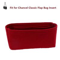 【cw】Fits For classic flap Bags insert 20cm CF bag organizer Makeup bucket luxury Handbag Portable base shaper CFJumbo organizer