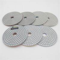 DIATOOL 7pcs/set Diameter 100mm White Resin Bond Sanding Discs 4 Professional Diamond Wet Polishing Pads