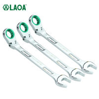 LAOA Adjustable Ratchet Wrench Universal Quick Dual-purpose Ratchet Open Wrench Automobile Manual Tool