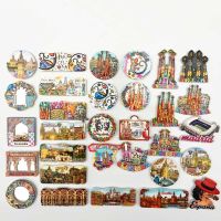 ∏❏ Spain Madrid Fridge Magnets Creative Tourist Souvenir Barcelona Toledo Magnetic Refrigerator Stickers Collection Gifts