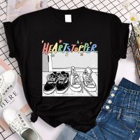 Nick และ Charlie รองเท้า Heartstopper เสื้อเกย์ Pride มิถุนายนเสื้อแขนสั้น Harajuku สไตล์ Kemeja Hitam ฤดูร้อน