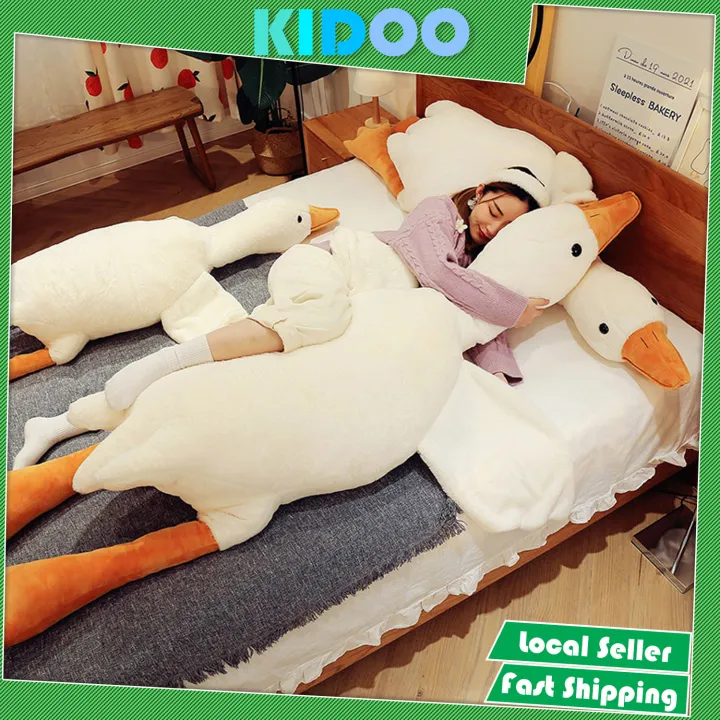 Kidoo 50CM190CM Big white goose plushie funny soft toy Tiktok hot