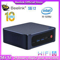 Beelink I5 12th Intel SEi12 1235U 10คอร์12เธรด Lris Xe กราฟิก16กรัม DDR4 3200MHz 500G SSD Wifi6ชนิด C คอมพิวเตอร์เดสก์ท็อป