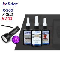 50ml Kafuter UV Glue UV Curing Adhesive Kafuter K 300 K 302 K 303 UV Flashlight UV Curing Adhesive Crystal Glass Metal Bonding