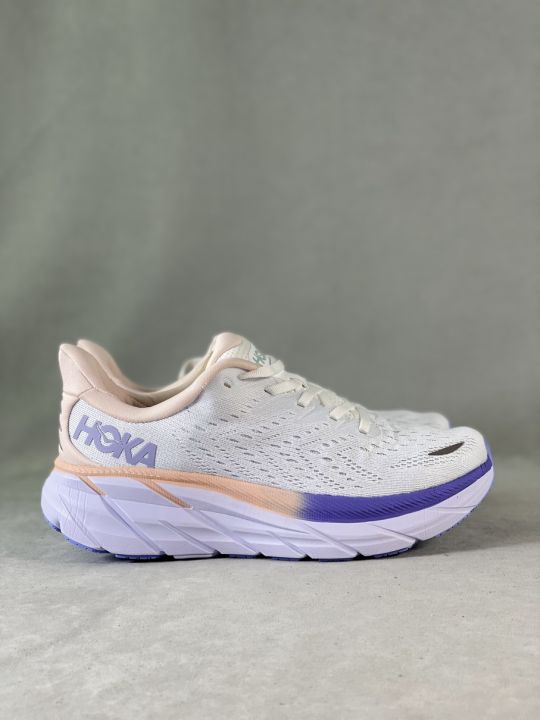 HOKA ONE ONE Clifton 8 Wide Running Women Shoes Purple | Lazada