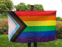 SKY FLAG Rainbow Flag 90x150cm Banner 100D Polyester with 2 grommets lgbt Gay rainbow Progress Pride flag home decoration