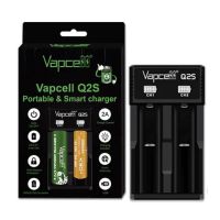 เครื่องชาร์จถ่านVapcell Q2s อุปกรณ์ชาร์จ ชาร์จพร้อมกันได้ 2 ก้อน รองรับหลายขนาด