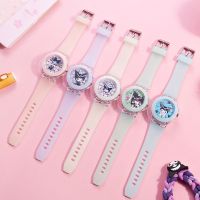 Sanrio Watch Kawaii Pochacco Cinnamoroll Kuromi Smart Bracelet Anime Student Multifunctional Waterproof Watch Anime Luminous