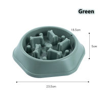 DouNiOne Pet Dog Bowl Slow Feeder Plastic Puppy Cat Eating Dish Bowl Anti-gulping Food Plate Feeding Dog Cat Food Bowl Supplies