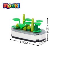 Mooxi เตียงดอกไม้วิวถนนในเมืองของเล่นตัวต่ออิฐเพื่อการศึกษาสำหรับ MOC4063ประกอบชิ้นส่วนของขวัญสำหรับเด็ก