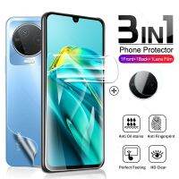 3In1 999D Curved Front Back Soft Hydrogel Screen Protector Film for Infinix Note12 Note 12 4G (2023) X676C 6.7 quot; Camera Glass