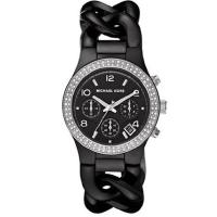 นาฬิกาผู้หญิง MICHAEL KORS Classic Chronograph Black Ceramic Ladies Watch MK5388