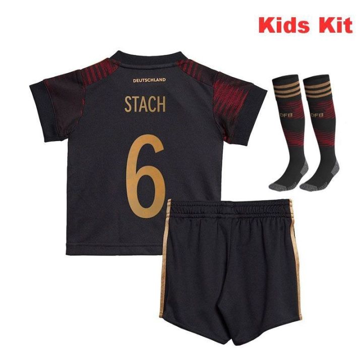 2022-2023-german-away-kids-kit-football-jersey-world-cup-top-football-shirt-with-patch-sock-rudiger-kimmic