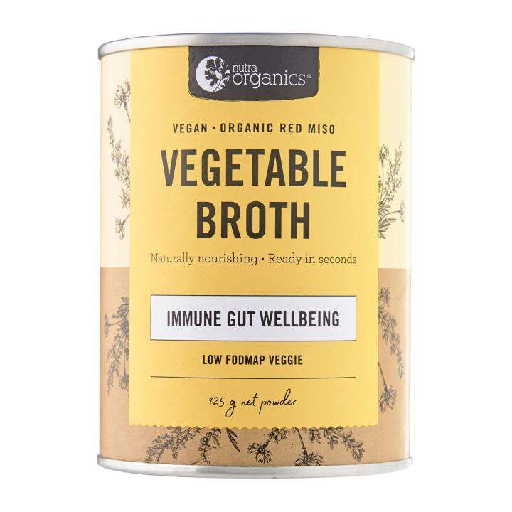 Nutra Organics Vegetable Broth Low Fodmap Veggie 125G Lazada Singapore