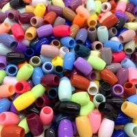 【CW】 50pcs 12x8mm Cylindrical large hole beads Accessories Children Handcraft Beads Jewelry Findings