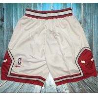 2023NBA Shorts Chicago Bulls Sports Shorts Mesh White