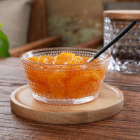 YOMDID Creative Glass Salad Bowl Fruits Vegetables Bowl Japanese Style Snacks Desserts Bowl Food Container Kitchen Tableware