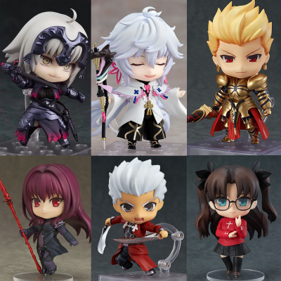 Fate Stay Night Gsc ฟิกเกอร์อนิเมะ,10ซม. Jeanne DArc Tohวัตเบิร์น Scáthach Gilgamesh Emiya Shirou โมเดลแอคชั่น Nendoroid สะสมพร้อมกล่องของเล่นสำหรับเด็กผู้ชายของตกแต่งบ้าน