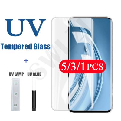 5/3/1Pcs UV tempered glass for Xiaomi mi CC9 pro note 10 lite 10s 11 pro Ultra protective UV Glass phone screen protector film