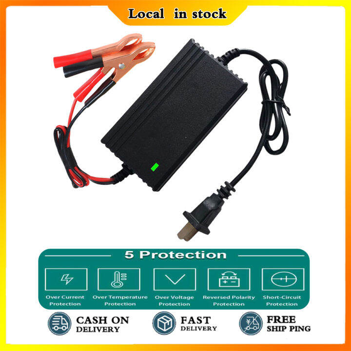 12V Car Charger Truck Motorcycle Smart Car Battery Charger Maintainer ...