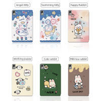 เคสแท็บเล็ตสําหรับ HUAWEI MatePad 11-นิ้ว 2023 ลายการ์ตูนน่ารักการป้องกันแบบรวมทุกอย่างฝาครอบขาตั้งพับพลิกได้ด้วยฟังก์ชั่นการนอนหลับและปลุกอัตโนมัติ