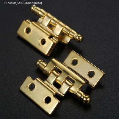 2pcs Vintage 40mm Cabinet Door Luggage Furniture Decoration Hinges 8 Holes Jewelry Wooden Box Double-sided Folding Hinges