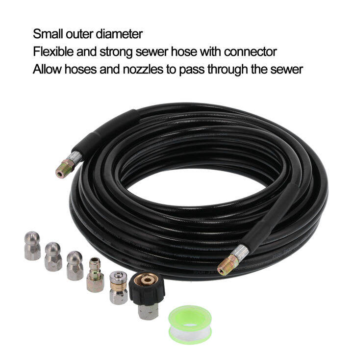 Pressure Washer Sewer Jetter Kit 4000 PSI Drain Cleaning Hose 100ft