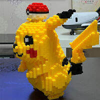 5210ชิ้นอะนิเมะโปเกมอน Pikachu เพชรไมโครอาคารบล็อกเกมรุ่นมินิอิฐรูปยากบีบอัดของเล่นของขวัญ