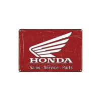 ins Metal Tin Sign Honda Sales Service Decor Bar Pub Home Vintage Retro Poster Wall Art（Only one size: 20cmX30cm）(Contact seller, free custom pattern)