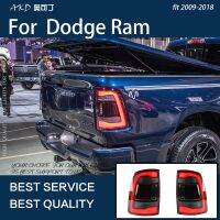 ไฟรถยนต์สำหรับไฟ LED Dodge RAM 2009-2018ไฟท้าย1500 2500 3500 4500 5500หลอดไฟแบบไดนามิกหลังอัพเกรด2018ดีไซน์อุปกรณ์เสริม