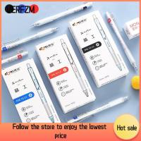 VERFZM SHOP 12Pcs เครื่องมือสำหรับเขียน ปากกาที่เป็นกลาง 0.5มม. ดำ/น้ำเงิน/แดง ปากกาสมุดรายวัน คุณภาพสูงมาก กดกดแบบ ปากกามาร์กเกอร์ โรงเรียนในโรงเรียน