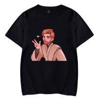 Obi-Wan Kenobi เสื้อเชิ้ตแขนสั้น2มิติ,เสื้อยืดสำหรับทุกเพศทรงหลวมน่ารักแขนเสื้อครึ่งคอทรงกลมสำหรับฤดูร้อน