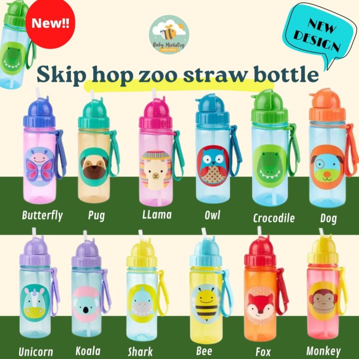 Skip Hop Zoo Straw Bottle, Fox 