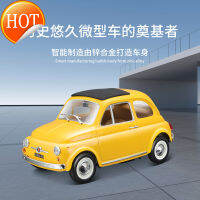 หุ่นอัลลอยสูงกว่าสหรัฐ (24 Fiat 500F แบบจำลองรถจากโลหะอัลลอยด์รูปแบบโมเดลรถเหล็กตกแต่งของขวัญคอลเลกชัน)