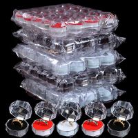 Acrylic Crystal Ring Boxes Storage Display Box Storage Organizer Case Clear Package Box for Wedding Jewelry Packaging