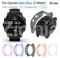 Zenia TPU เคสโทรศัพท์กันกระแทกสำหรับ Garmin Epix (Gen 2),อุปกรณ์เสริมสำหรับนาฬิกากีฬาอัจฉริยะ