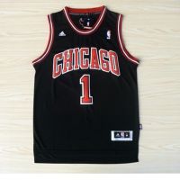 Latest [ 4 Styles ] Nba Jersey Chicago Bulls No. 1 Rose Black Basketball Jersey