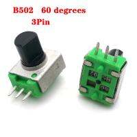 5pcs B502 60 Degrees 3 Pin Vertical Without Bracket Type D Handle Potentiometer Volume Knob Amplifier Switch 3P