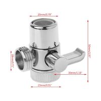 【CW】 Brass 3 way Diverter Valve Faucet Connector Adapter Three Head Function Switch