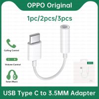 OPPO USB ชนิด C ถึง3.5มม. 3 5มม. สายหูฟังอุปกรณ์เสริมหูฟังแจ็คแปลงเสียงสำหรับ Reno 8 VIVO X80แปลง Realme Usbc