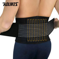 AOLIKES 1PCS Lumbar Support Waist Pain Back Injury Support ce For Fitness เข็มขัดยกน้ำหนัก Sports Safety Corrector