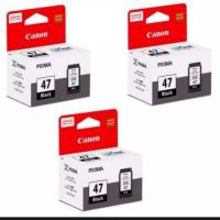 ตลับหมึก Canon INK PG-47 Black (สีดำ) ของแท้**บรรจุกล่อง**จำนวน 3 กล่อง