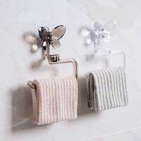 Creative Simple Butterfly Towel Rack Bathroom Wall Mount Bathroom Storage Rack Picture Hangers Hooks