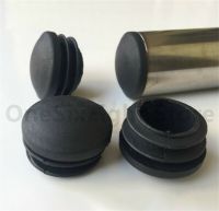 Domed Round Plastic Blanking End Caps Tube Pipe Inserts Plugs Bung Ø 25mm Black Pipe Fittings Accessories