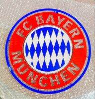 โลโก้บาเยิร์นมิวนิค Bayen Munchen เหล็กตัดเลเซอร์ แบบแขวนติดผนังสเกลยาว30cmกว้าง 30 cm เหล็กหนา2.5มิล หนัก1kg ทำสีเหมือนจริงแข็งแรงคงทนไม่เสียรูป