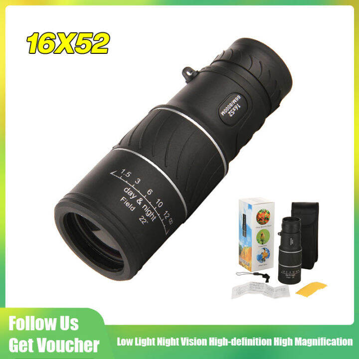 Monocular telescope 16X52 high magnification noninfrared low light