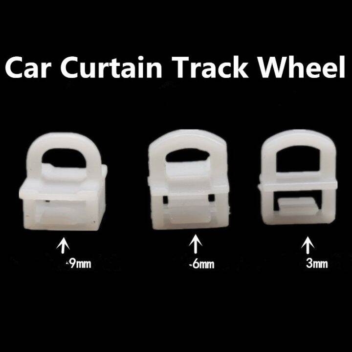10pcs Car Curtain Track Wheel Truck Curtain Buckle Car Curtain Track