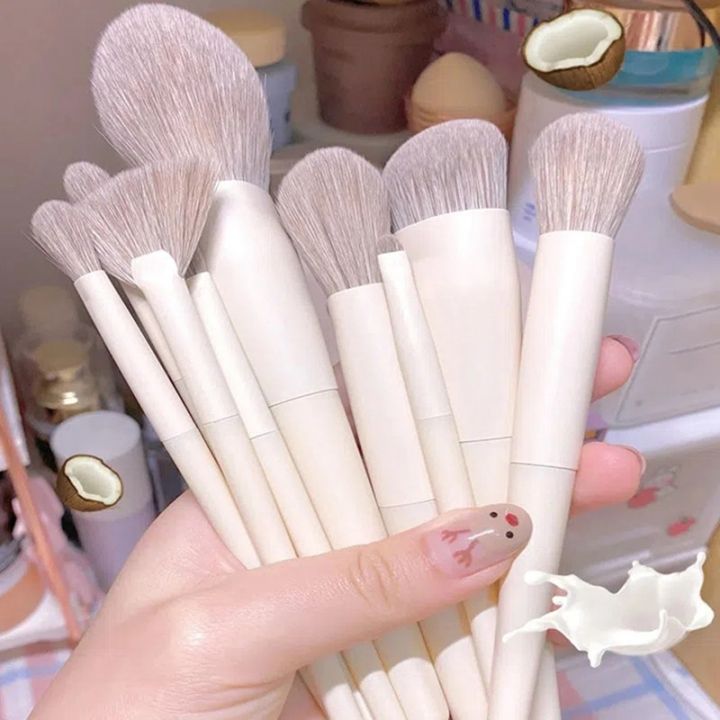 10pcs-makeup-concealer-brush-foundation-brush-blush-loose-powder-brush-eye-shadow-highlighter-foundation-brush-tools