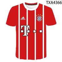 2023 NEWNew ฤดูร้อน Bayern Munich ฟุตบอลคลับ T เสื้อผู้ชายผู้หญิง3D พิมพ์แฟชั่น Streetwear ลำลองแขนสั้น Tshirt